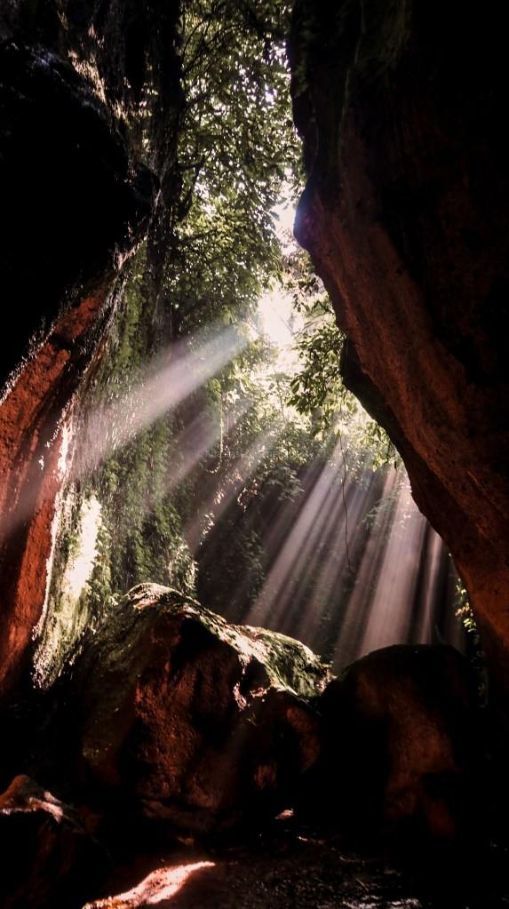 The famous light-beam spot at Tukad Cepung