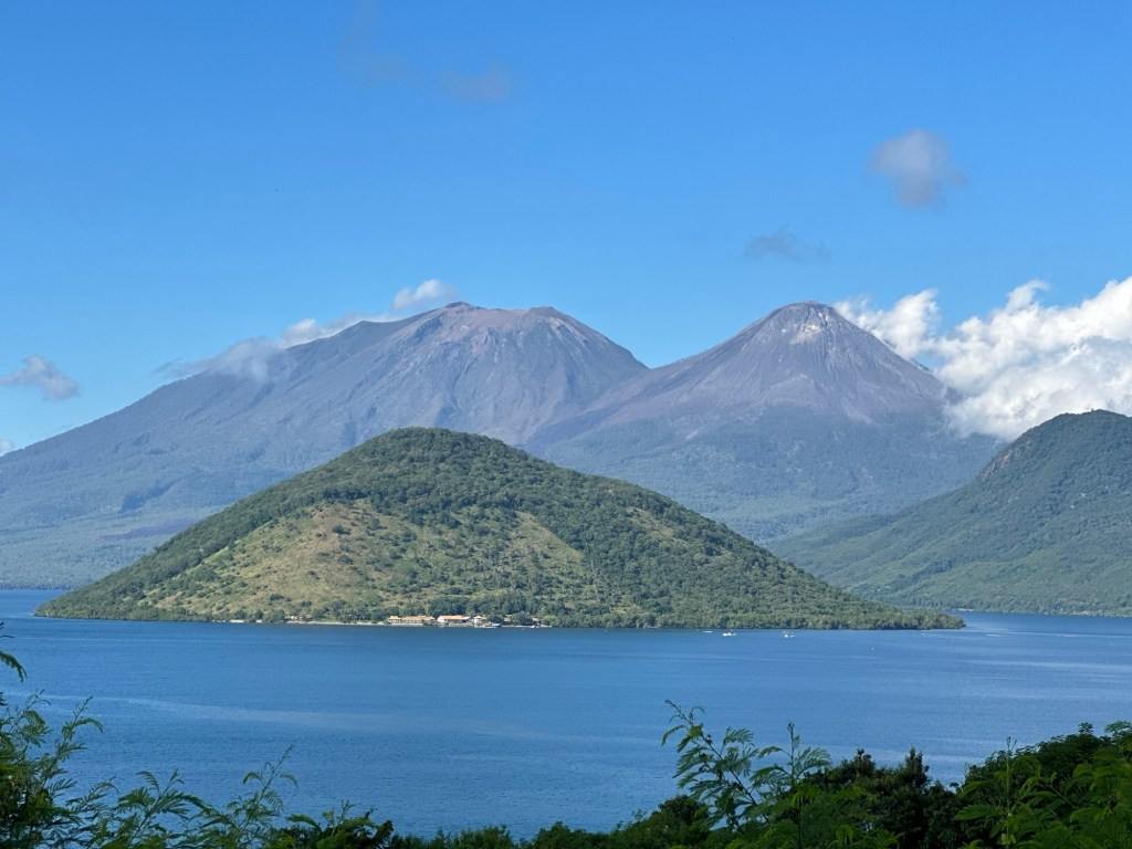 Volcanic landscape near Flores and Alor