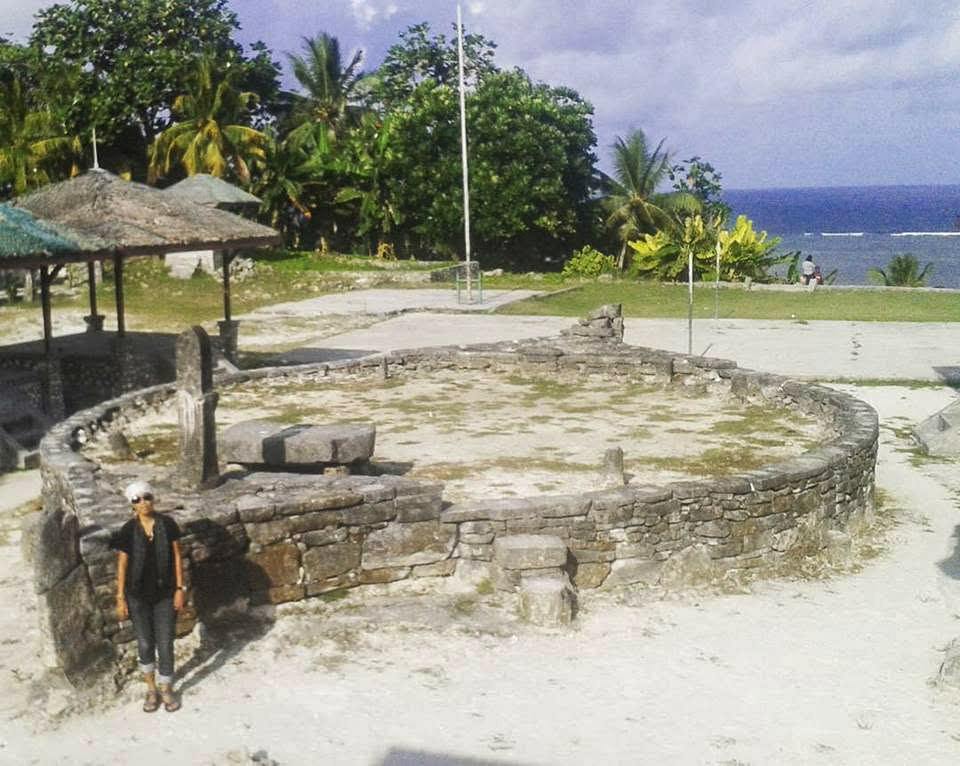Traditional stone boat monument, Tanimbar Islands